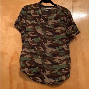 Equipment silk camo top